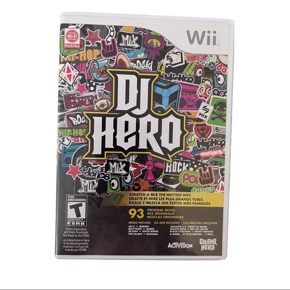 DJ Hero by Activison, Nintendo Wii Game with Instruction Booklet